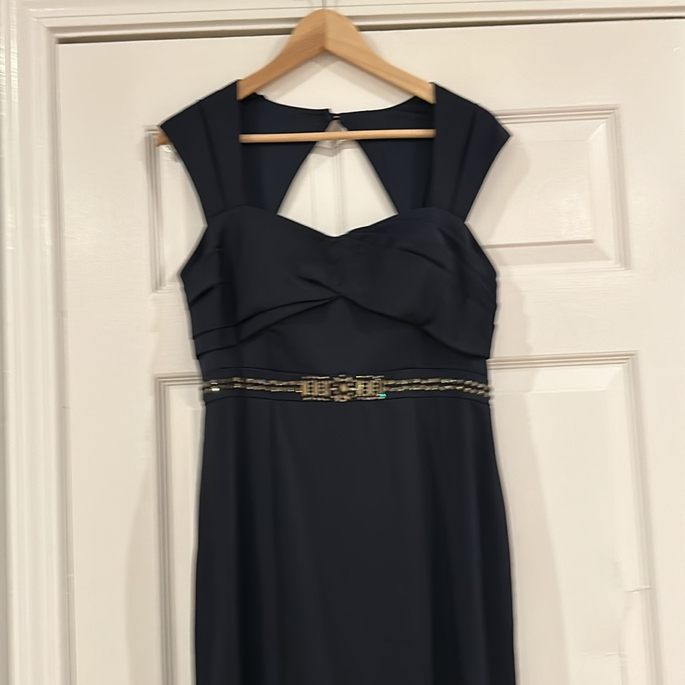 Adrianna Papell Formal Dress: Cap-Sleeve Gown AND matching scarf, Size 10 - Picture 9 of 14